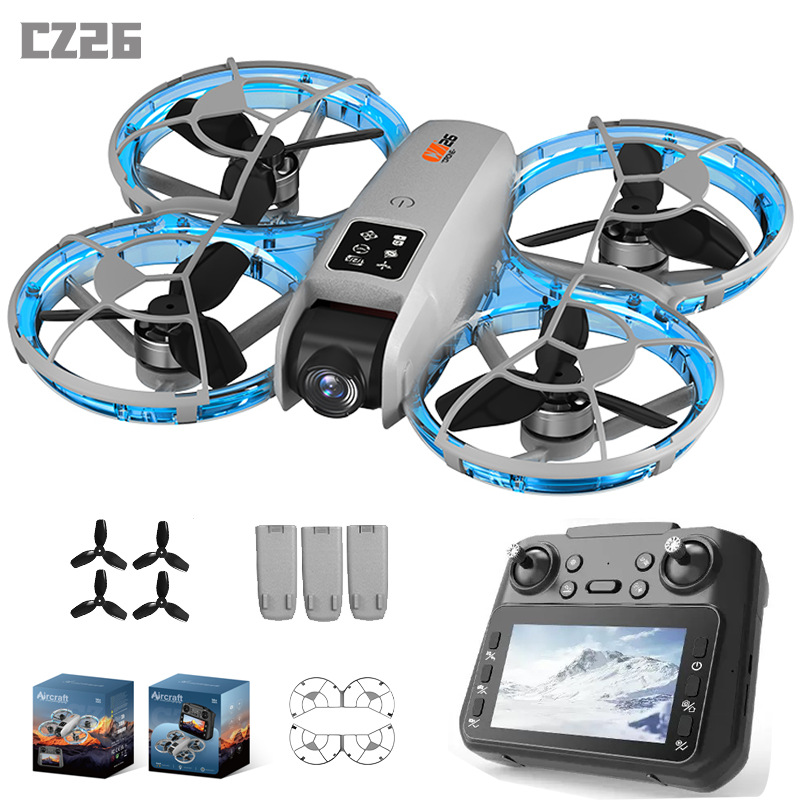 CZ26屏控无刷无人机遥控飞机玩具航拍飞行器 Quadcopter Drone