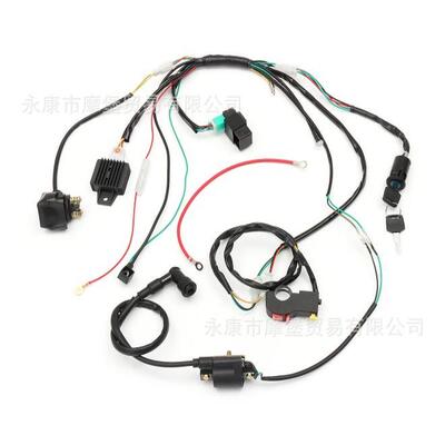 ATV 越野车电启动线束总成 适用于 50cc 70cc 90cc 110cc 125cc
