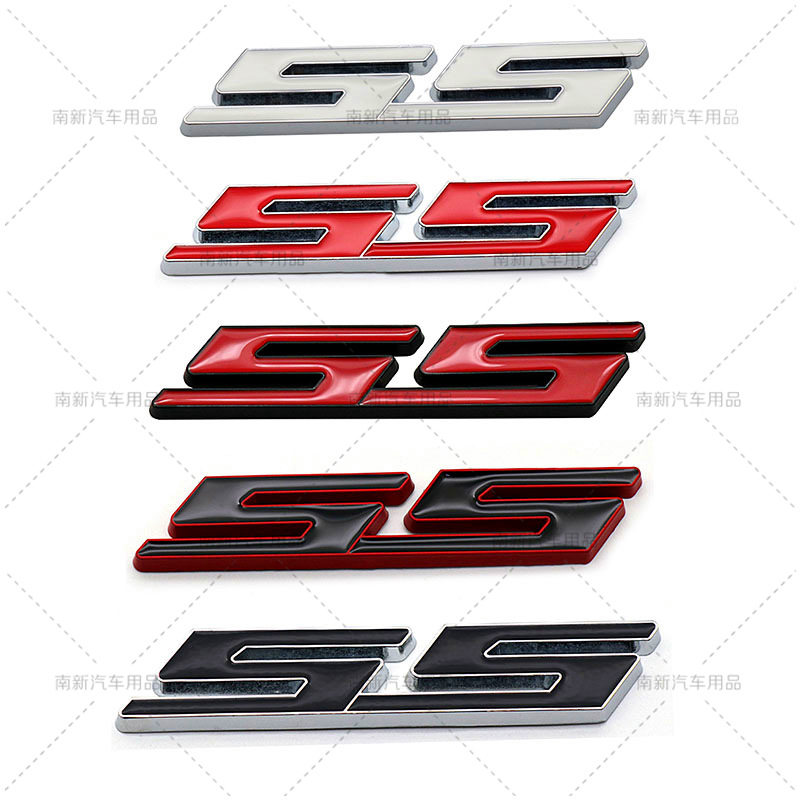 ss金属个性车标 适用于雪佛兰ss金属改装车贴 金属材质