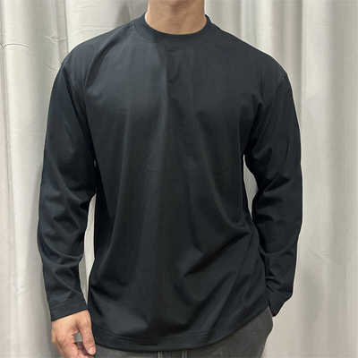 圆领运动休闲美式健身长袖T恤