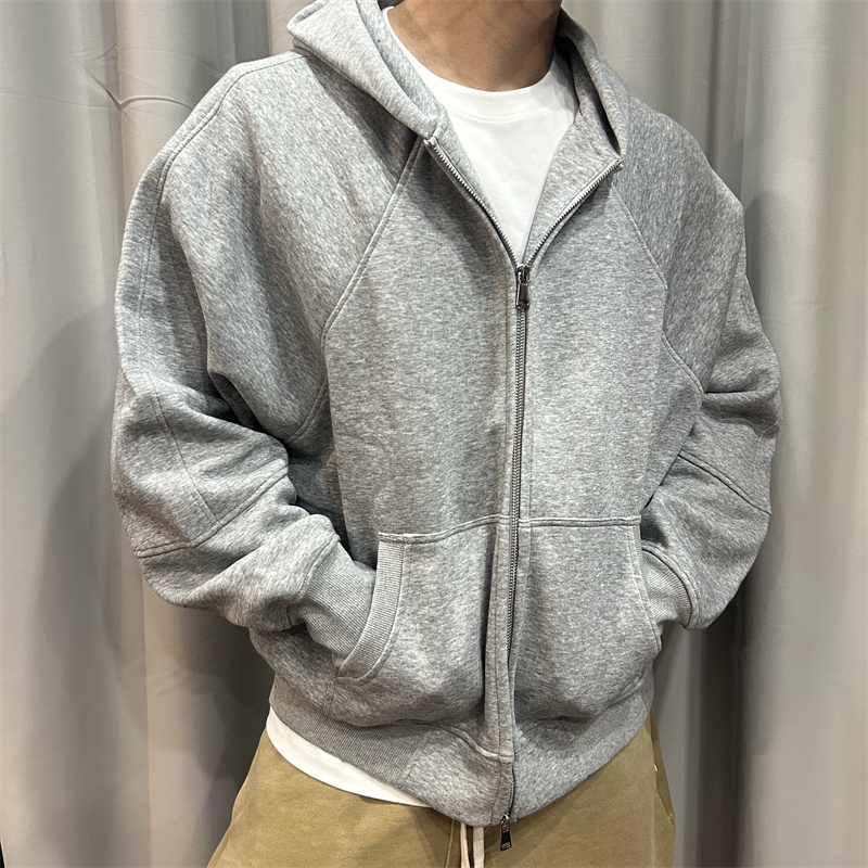 运动休闲外套拉链宽松卫衣连帽
