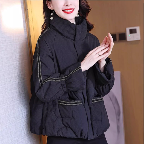 高领羽绒服女冬装外套