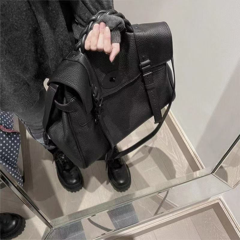 高级感大容量手提包女斜挎包通勤上班族英伦时尚小方包背包斜挎包