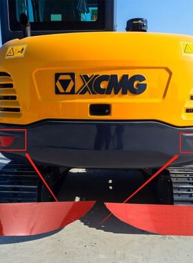 徐工挖掘机配重反光条55DA 60DA 60D挖机红色反光贴蜂窝材质