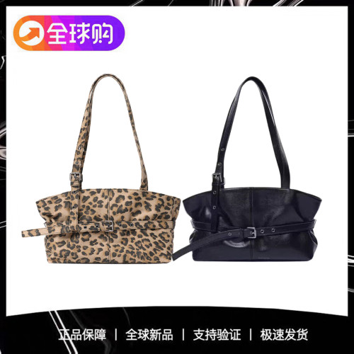 SAMO ONDOH单肩包韩国正品韩素希同款轻奢小众设计款豹纹腋下包女