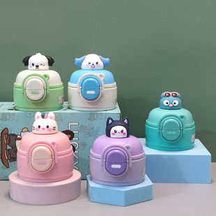 H276原装儿童保温杯水杯吸管盖配件非通用型卡通公仔盖双饮杯盖子