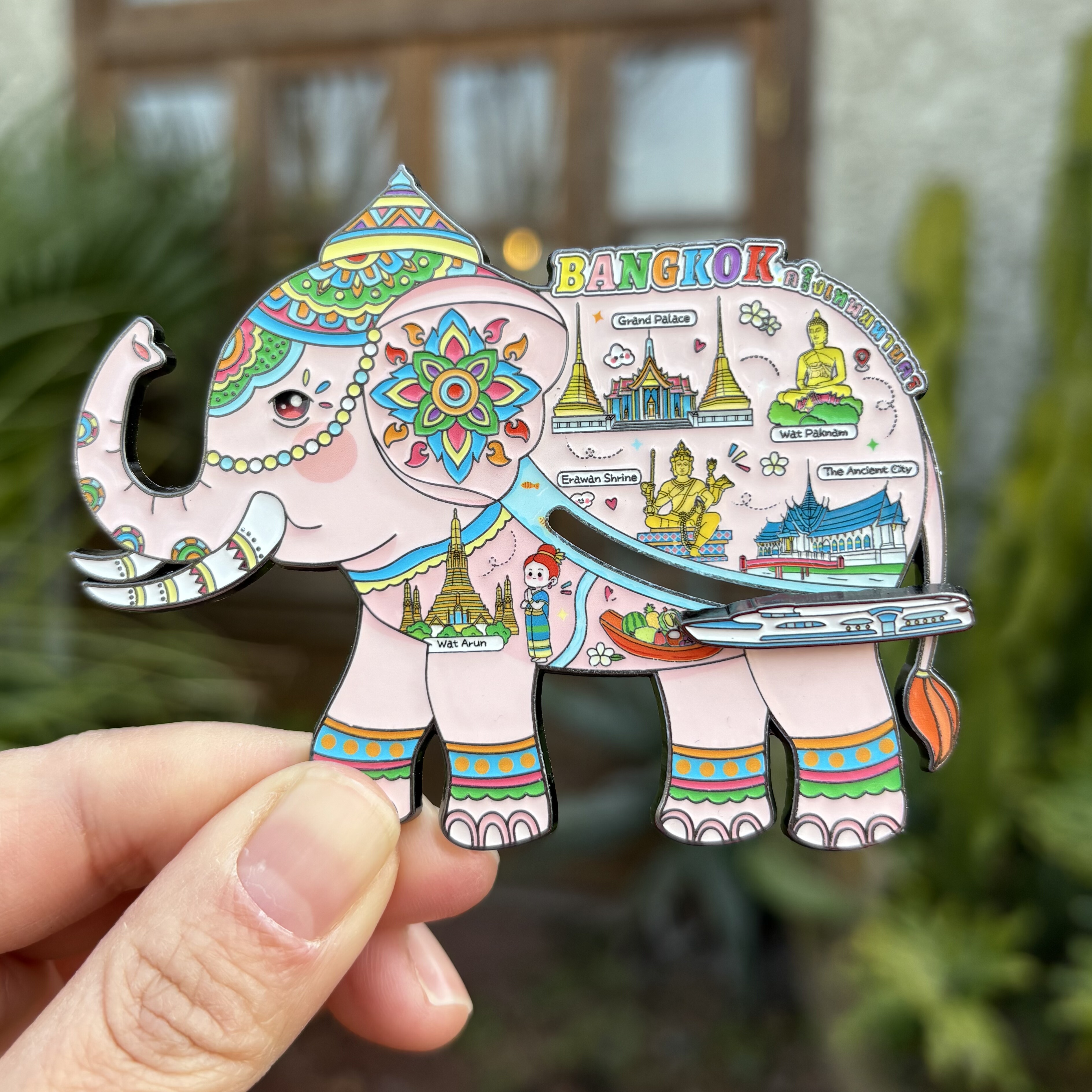 泰国曼谷大象景点合集磁吸浮雕冰箱贴 高颜值文创礼物 新年纪念