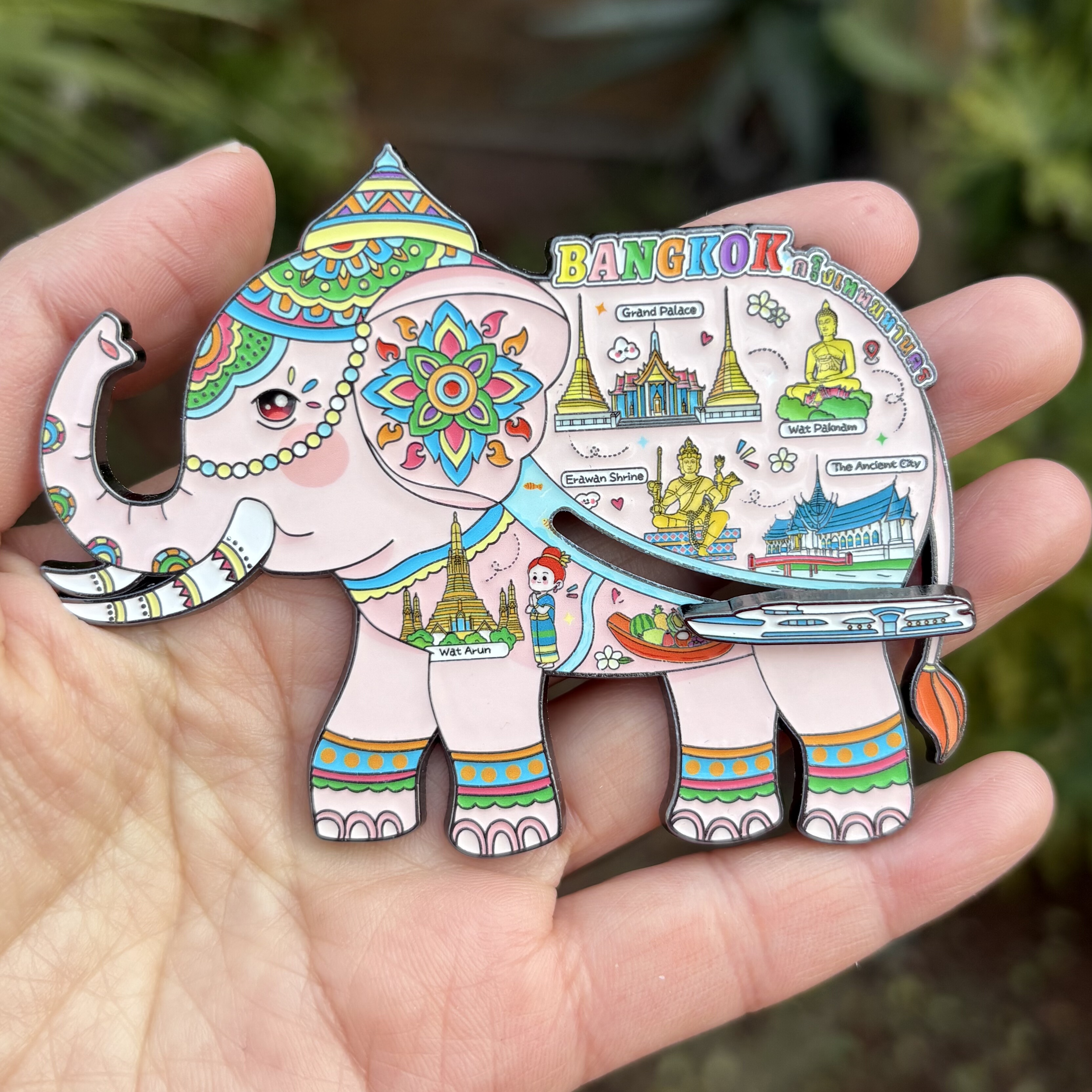 泰国曼谷大象景点合集磁吸浮雕冰箱贴 高颜值文创礼物 新年纪念