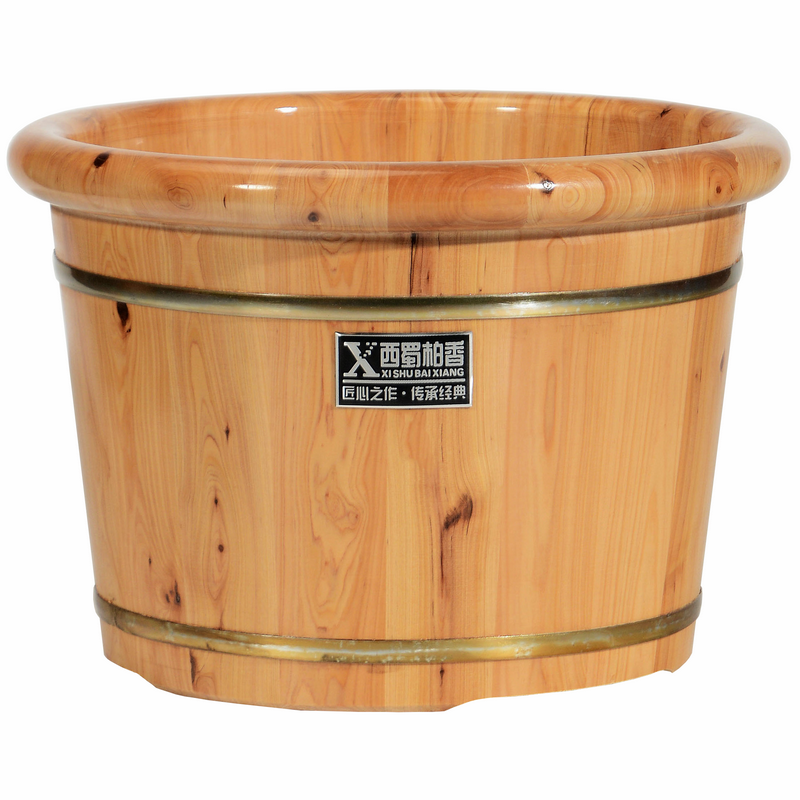 柏木足浴泡脚桶木桶足疗桶带盖