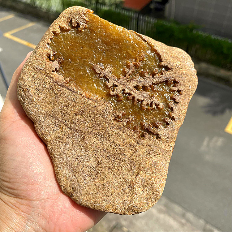冰糯种大块老坑大马坎开窗黄翡手镯大牌子摆件色料天然翡翠原石