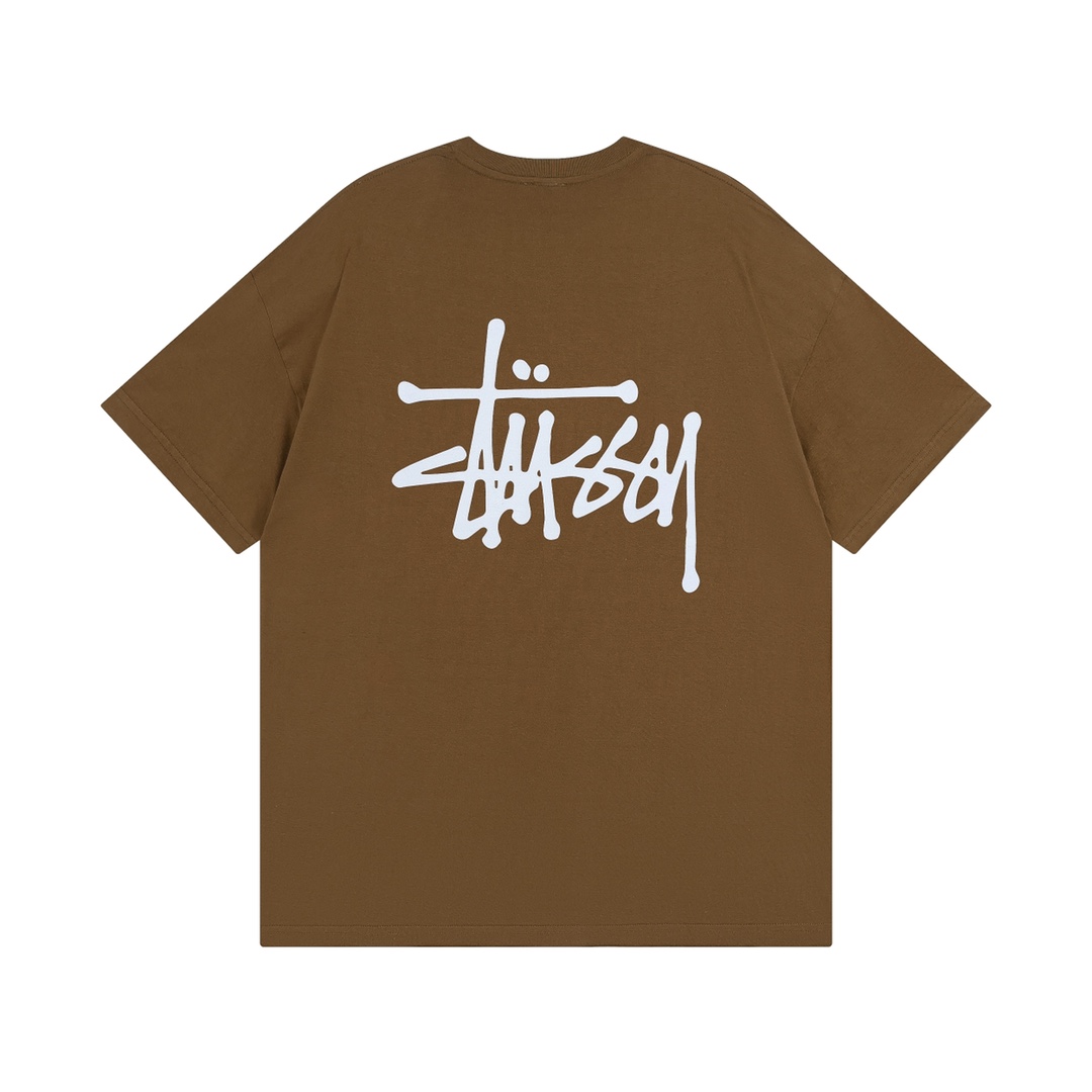 thumbnail for Trendy brand STUSSY American retro short-sleeved T-shirt is versatile Black 8 design sense niche half-sleeved top trendy