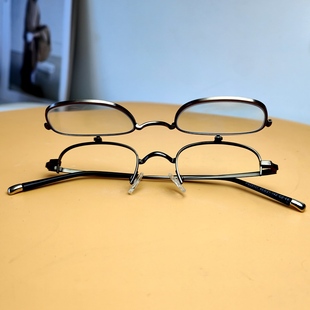 吴奇隆同款可上翻眼镜框男远近两用女超轻翻盖眼镜架老花镜加近视