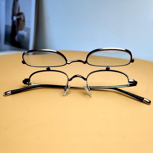 吴奇隆同款可上翻眼镜框男远近两用女超轻翻盖眼镜架老花镜加近视