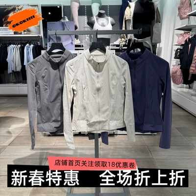 安德玛UA春夏Premium Sleek女子瑜伽训练运动全拉链外套6014346