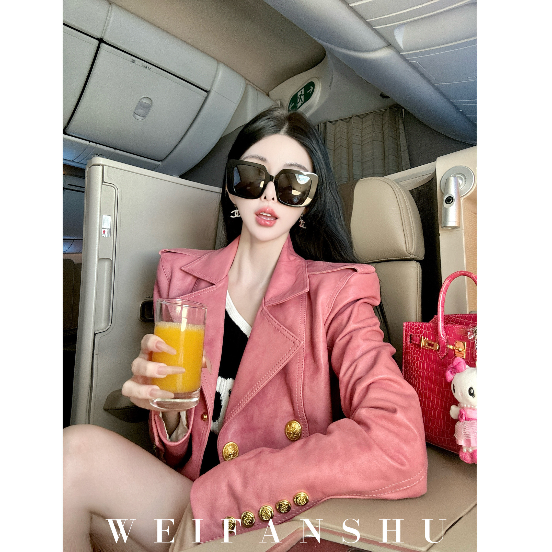 凡舒轻奢 斩男视觉2025年秋冬新款高级感时尚羊皮套装&外套&半裙,女装/女士精品,时尚套装,淘宝优惠券,粉丝福利购,淘宝优惠卷