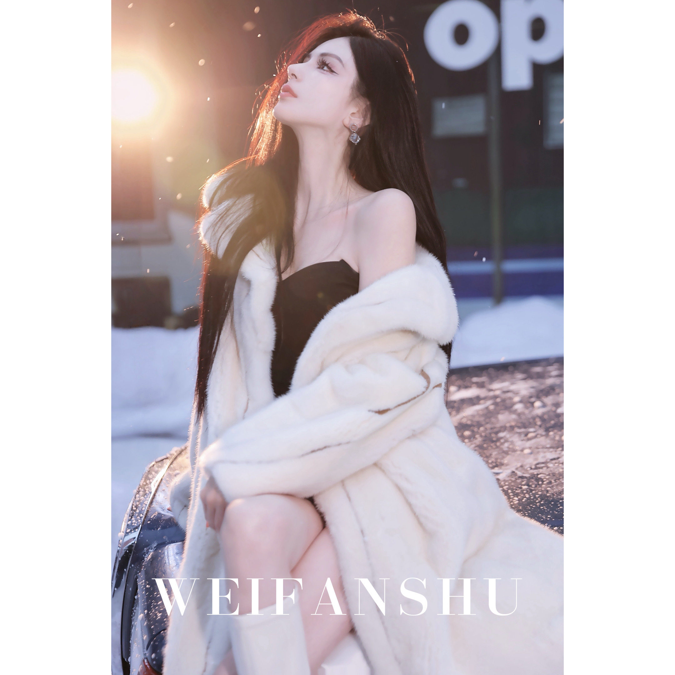 凡舒轻奢 娇奢贵妇2025年秋冬新款紫金级皇冠水貂外套高级百搭