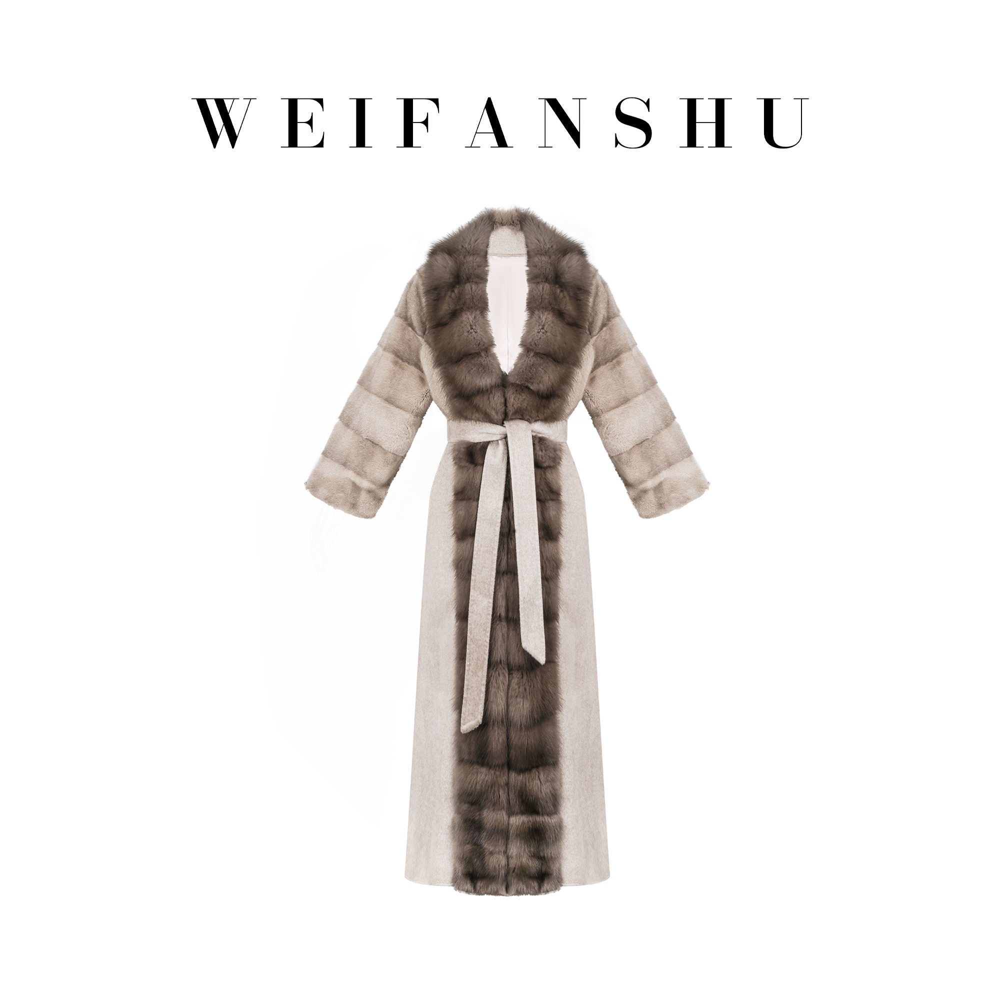 凡舒轻奢 晨光雪色2025年秋冬新款山羊绒拼水貂大衣外套时尚高级,女装/女士精品,羊绒大衣,淘宝优惠券,粉丝福利购,淘宝优惠卷