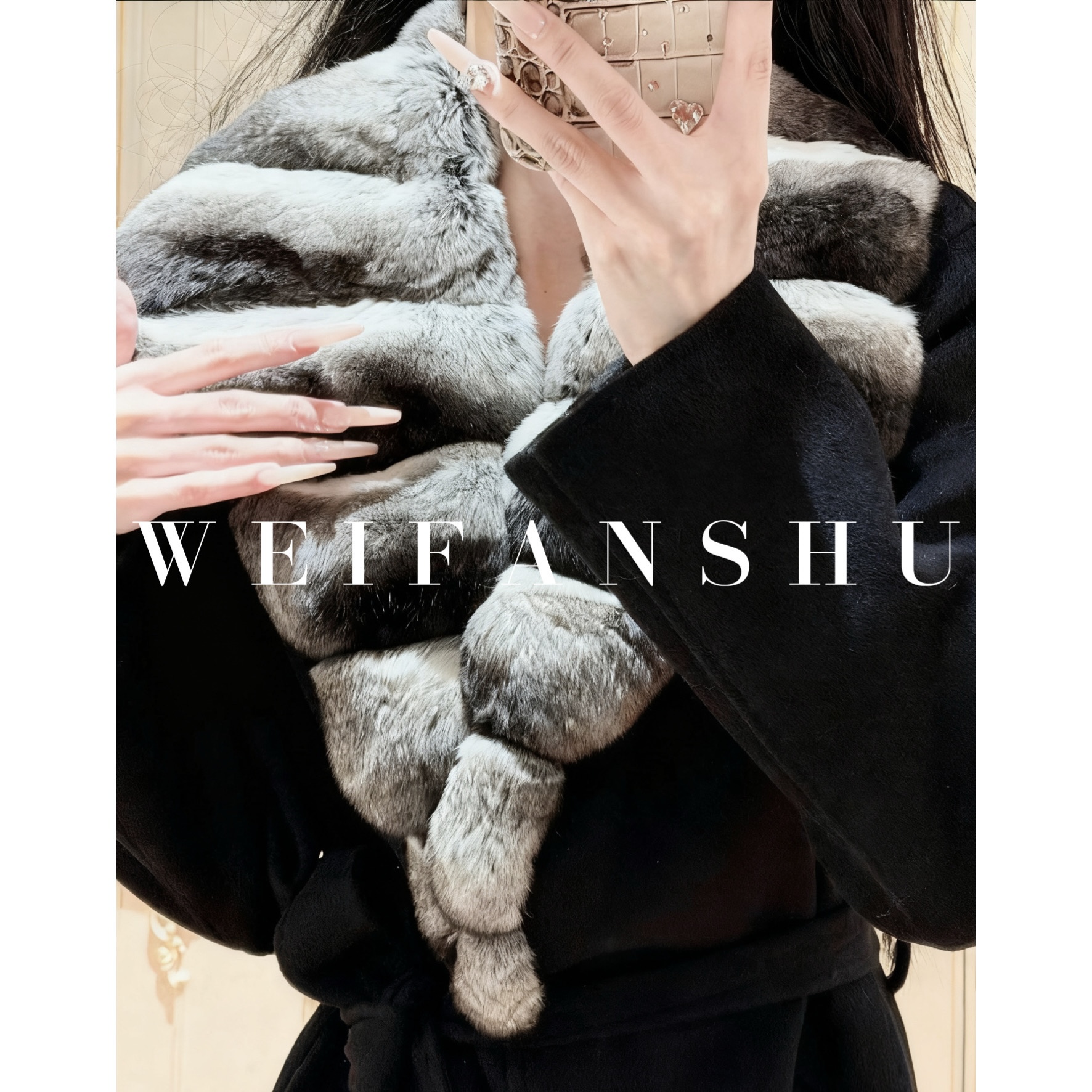 凡舒轻奢 名门阶梯2025年秋冬新款贵妇高级感羊绒外套保暖时尚