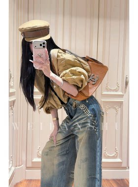 飞行员夹克外套女宽松短款棒球服