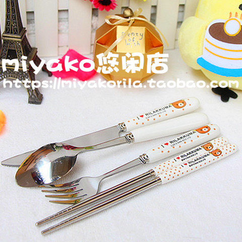 餐具可爱风陶瓷手柄筷子图片