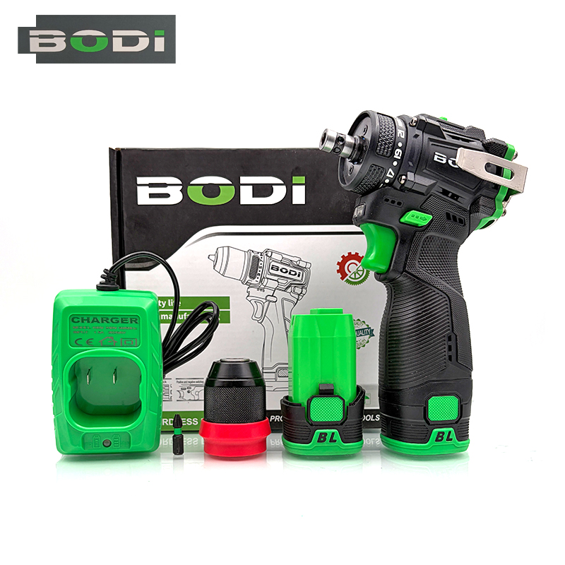 BODI无刷可换夹头可拆小钢炮充电式电动螺丝刀起子机充电手电钻