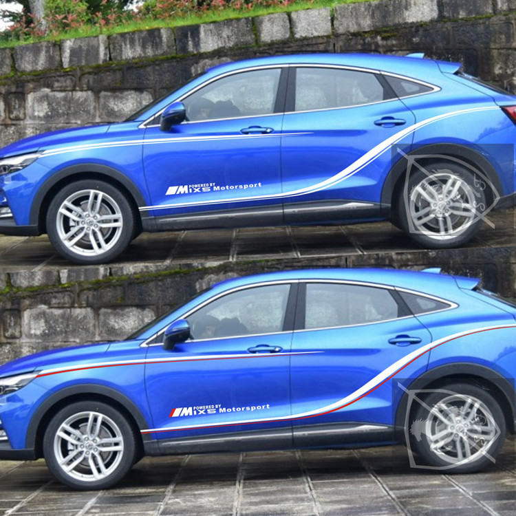 东风风光车身腰线改装贴花