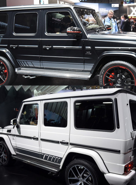 奔驰G500车贴车身拉花W463 G63AMG级463侧裙贴纸G350DG55改装贴花