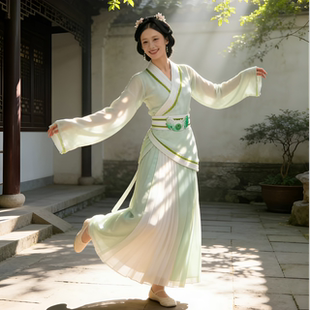 邯郸学步赵都礼宴同款 舞蹈演出服魏晋风表演服古风 汉服古典舞水袖