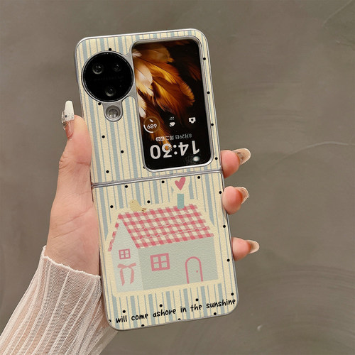 格檐暖意适用OPPOFindN3flip手机壳折叠屏保护套新款气质findn2flip高档奢华电镀全包保护壳