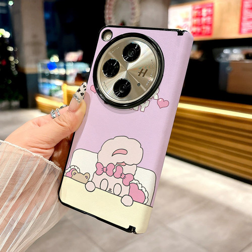 日韩风艾丝特兔适用OPPO Find N3手机壳Find N5 N3典藏版新款折叠屏防摔保护套高级中轴磁吸皮纹