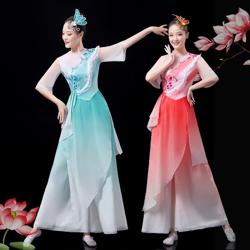 古典舞演出服女飘逸中国风2025新款十八焕蝶舞蹈服装仙气汉唐套