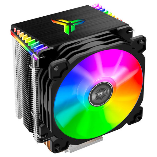 乔思伯CR1400塔式pwm彩色风扇台式电脑5VARGB光效四热管CPU散热器