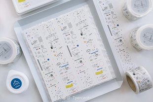 合集 手帐胶带分装 胖透明万有阻力loop贵妇狗便签7% 7percent