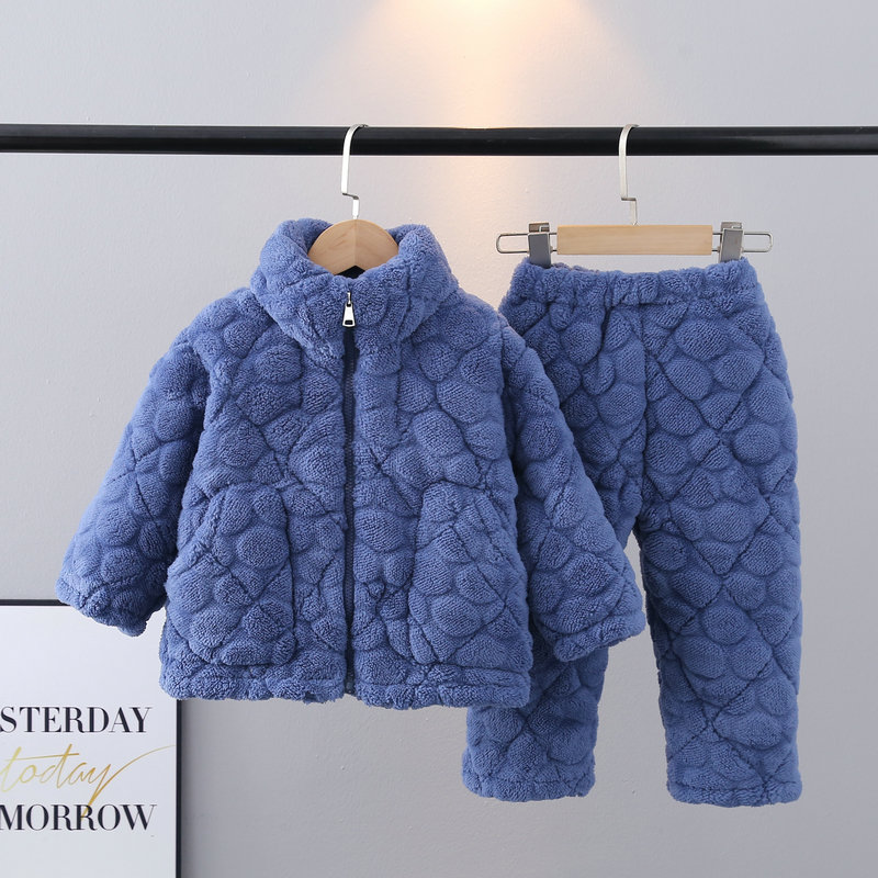 聚酯纤维米粒绒冬季家居服保暖