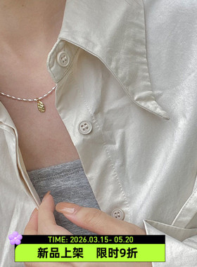 日韩风银色金属小众高级感锁骨链