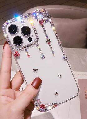Rhinestone Phone Case For iphone 17 17Pro 16 15 14 13 12 Pro Max Air Plus Glitter Diamond Back Cover