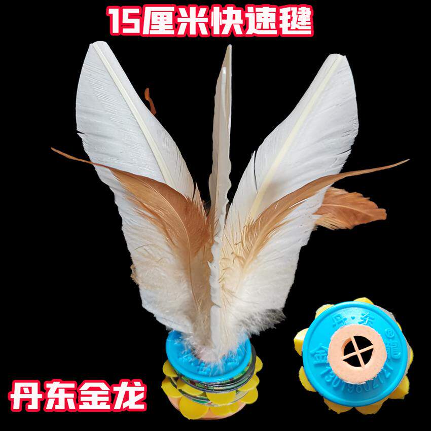丹东金龙特快可拆卸成人比赛健身训练毽球儿童小学生鸡毛大白毽子