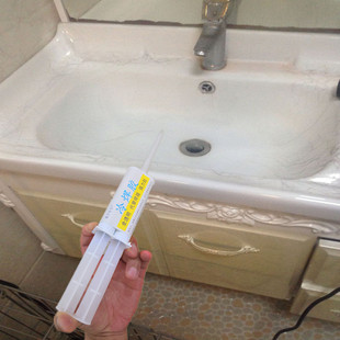 洗手盆裂缝修复剂透明冷焊胶环保无味玻璃钢洗衣池破损修补胶50ml