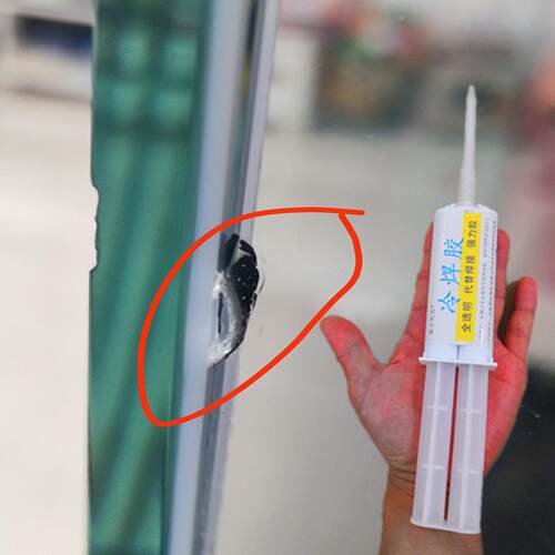 玻璃鱼缸崩角缺块少碎片修补胶