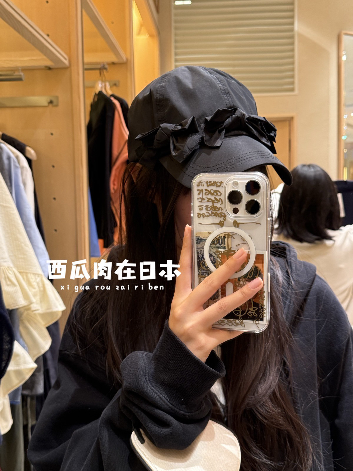 国内现货 beams x casselini联名限定26ss波点蝴蝶结棒球帽鸭舌帽