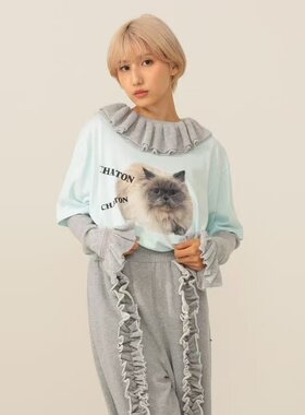 日本订购 mmts put your hands up T-shirt 25SS 猫咪印花短袖T恤