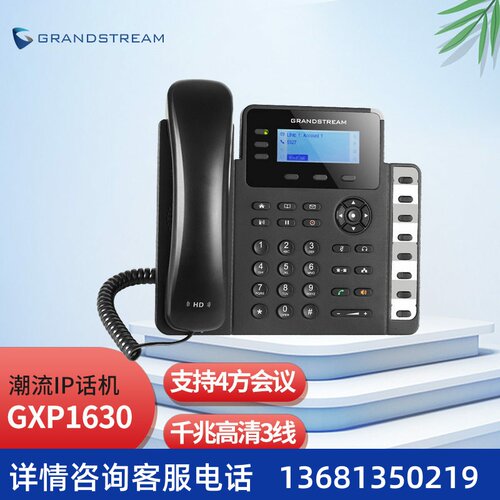 潮流（Grandstream） GXP1630 千兆IP话机 会议语音电话 呼叫中心