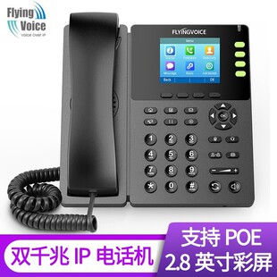 飞音时代FLYINGVOICE千兆彩屏无线IP电话机FIP13G集团voip局域网