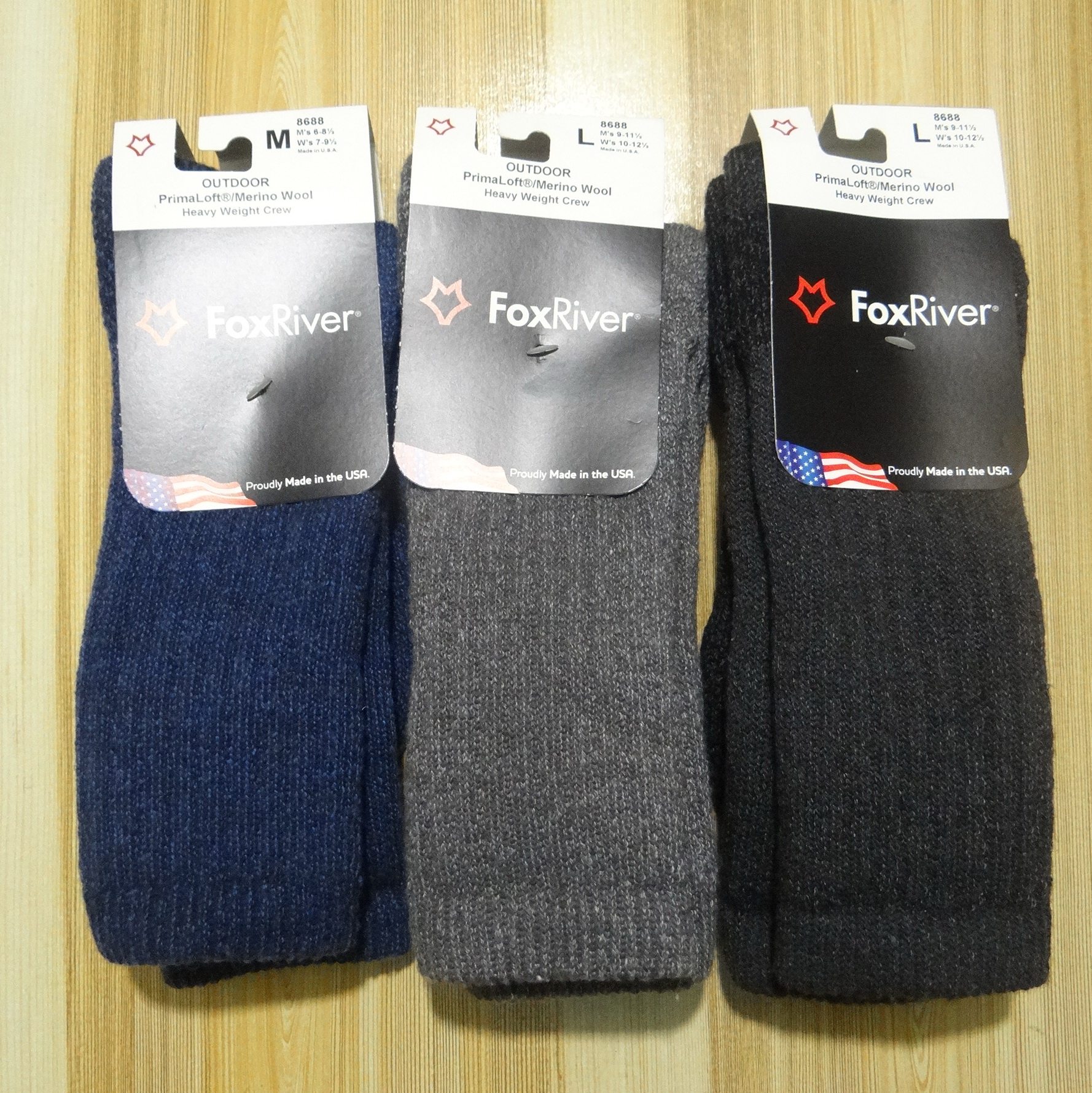 foxriver美利奴羊毛袜子primaloft男女薄厚款日常登山徒步登山袜