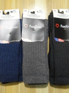 foxriver美利奴羊毛薄厚款袜子