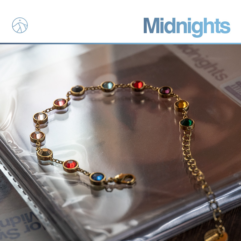 midnight同款铜镀金嵌水晶
