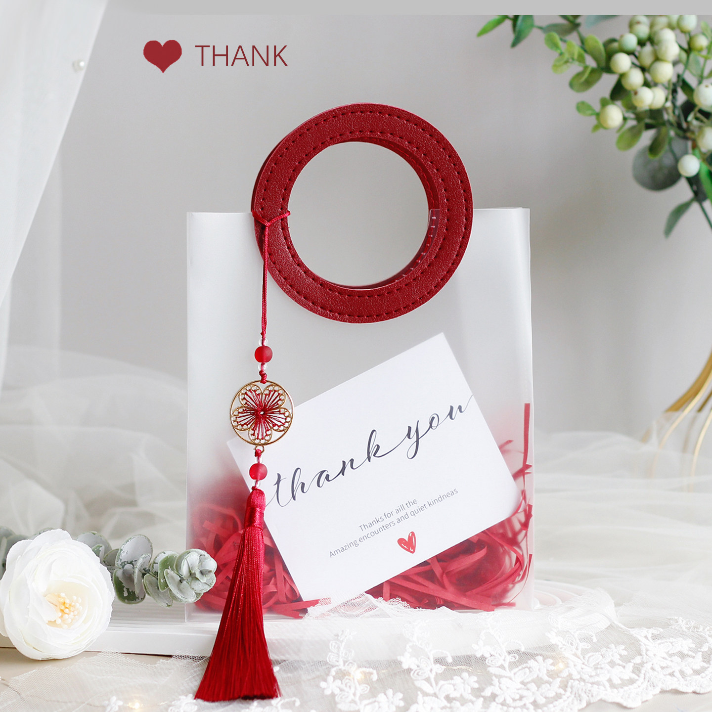 高级感伴手礼手提袋PVC透明礼品袋新中式伴娘礼物盒结婚包装空袋,节庆用品/礼品,糖盒/糖盒配件,淘宝优惠券,粉丝福利购,淘宝优惠卷