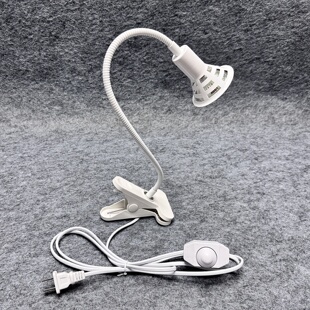 220V50W卤素灯软管夹子射灯 室内盆景鱼缸补光灯黄光发热照明灯具