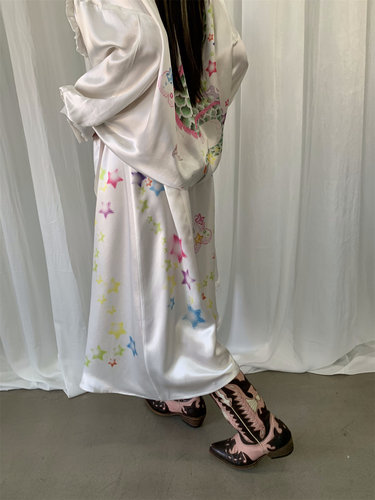 吓死香蕉醋酸半裙印花