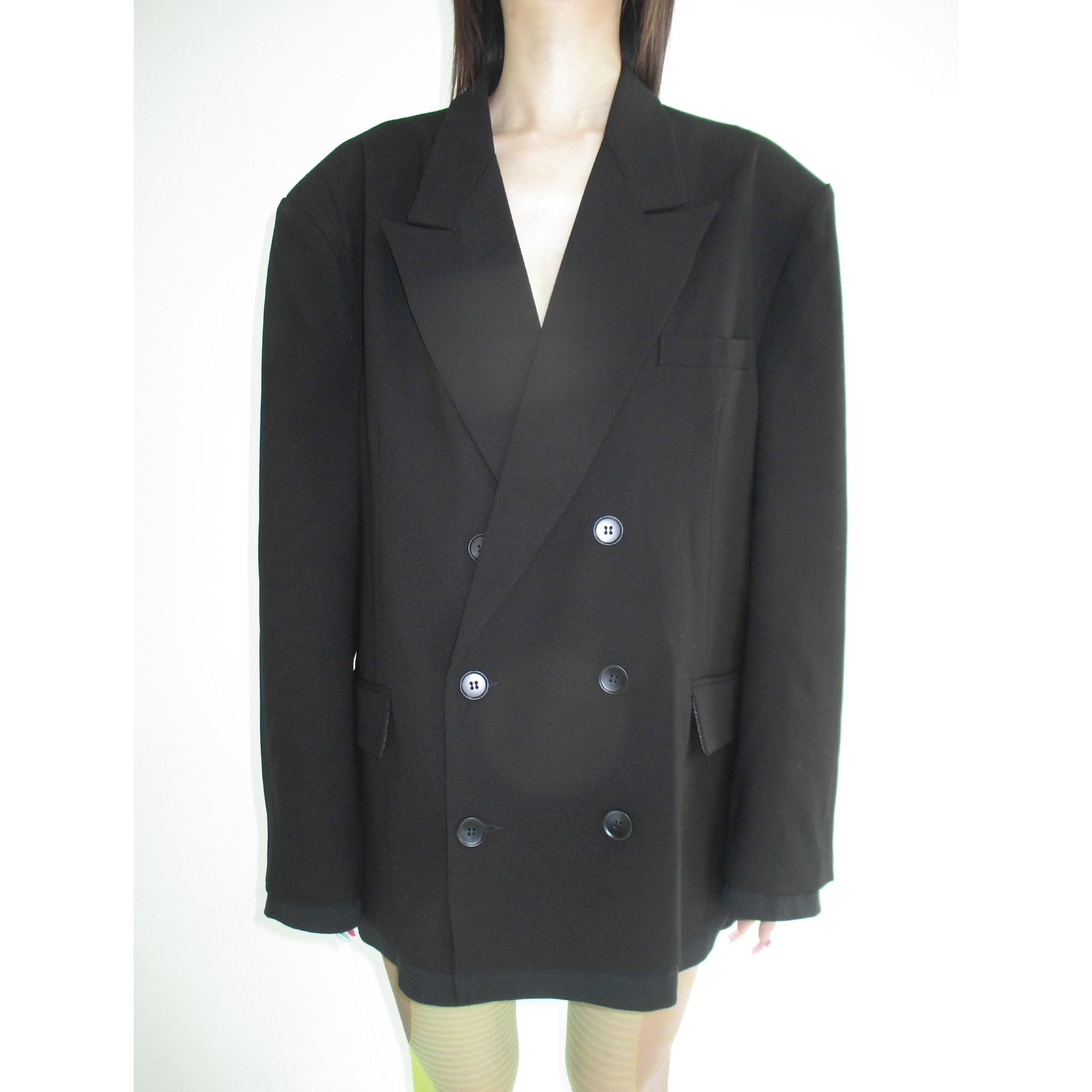 吓死香蕉廓形老爹西装含羊毛